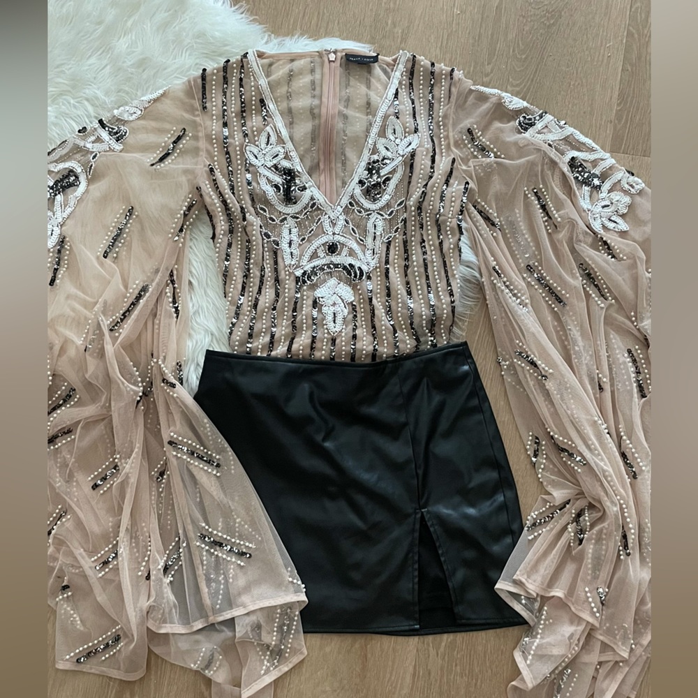 Missguided Peace and Love Bodysuit